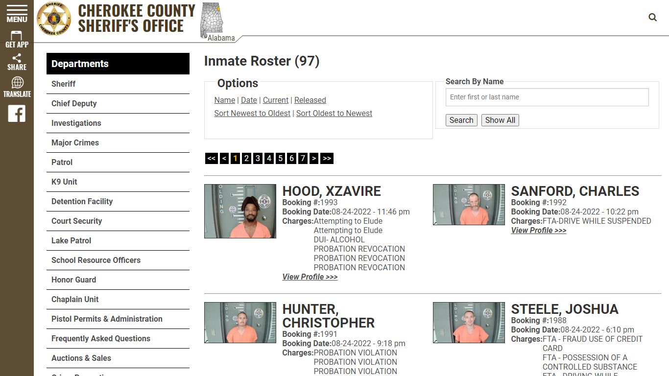 Inmate Roster - Cherokee County Sheriff AL